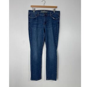 Classic Old Navy Sweetheart Womens 10 Regular Jeans Blue Straight Leg Stretch